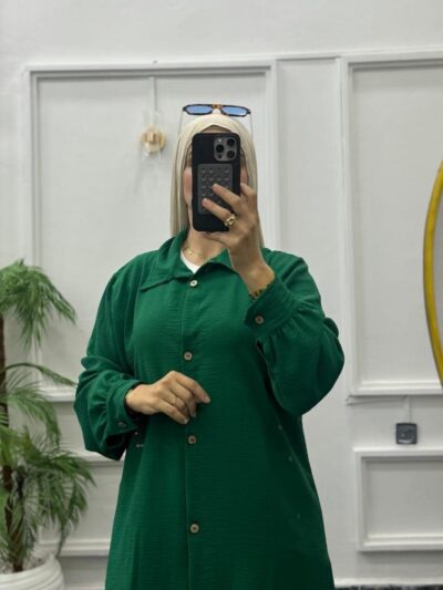 Ensemble Tunique et Pantalon en Crêpe Froissé - Image 8