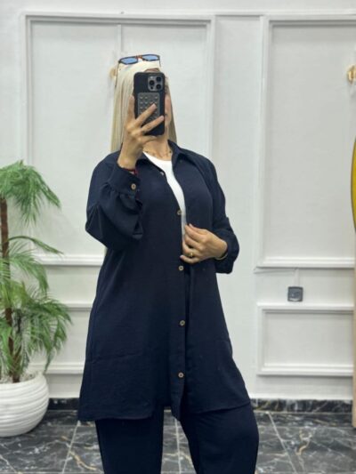 Ensemble Tunique et Pantalon en Crêpe Froissé - Image 10