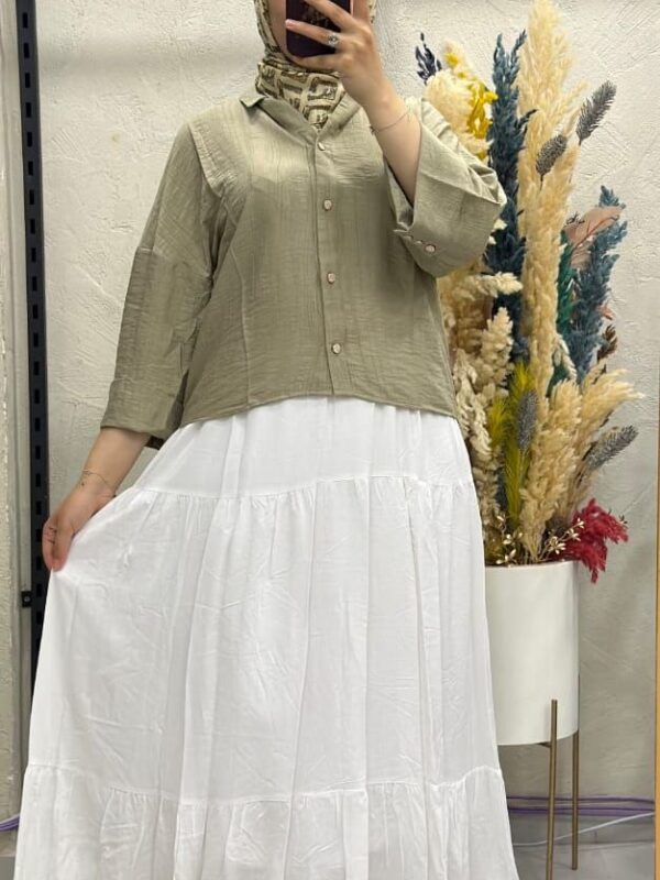 Ensemble Jupe Longue et Chemise Fluide