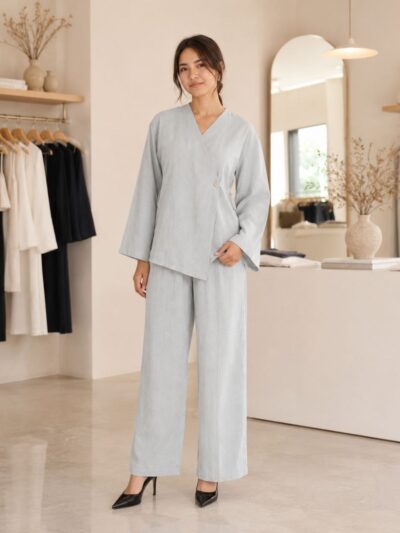 Ensemble Élégant en Lin  – Collection Été - Image 4