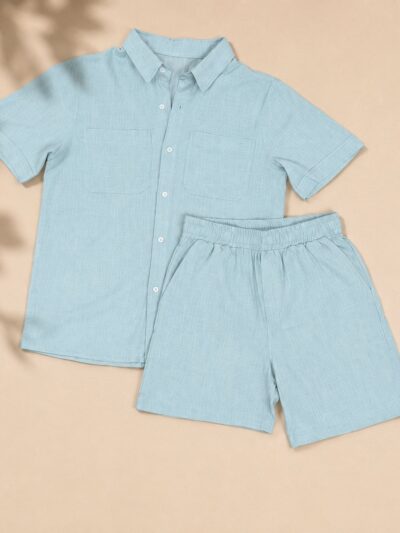 Ensemble Homme Été en Lin – Chemise et Short - Image 5