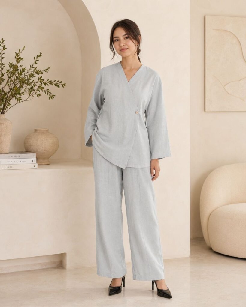 Ensemble Élégant en Lin  – Collection Été
