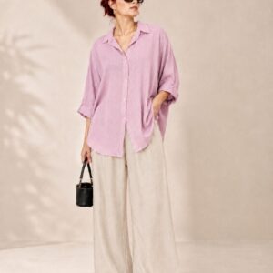Ensemble Lyna — Chemise Oversize & Pantalon Fluide