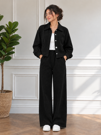 Ensemble Tendance Veste et Pantalon Coupe Large - Image 2