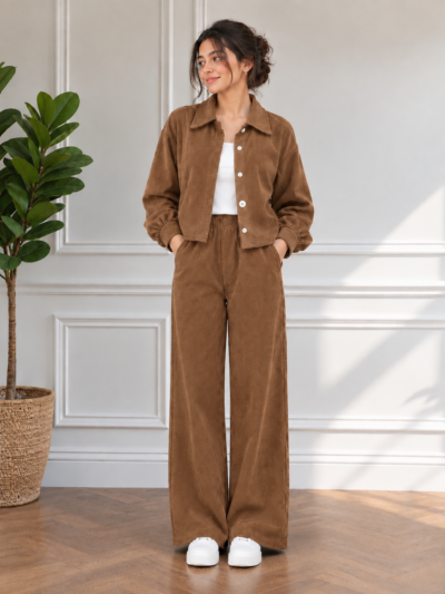Ensemble Tendance Veste et Pantalon Coupe Large - Image 3
